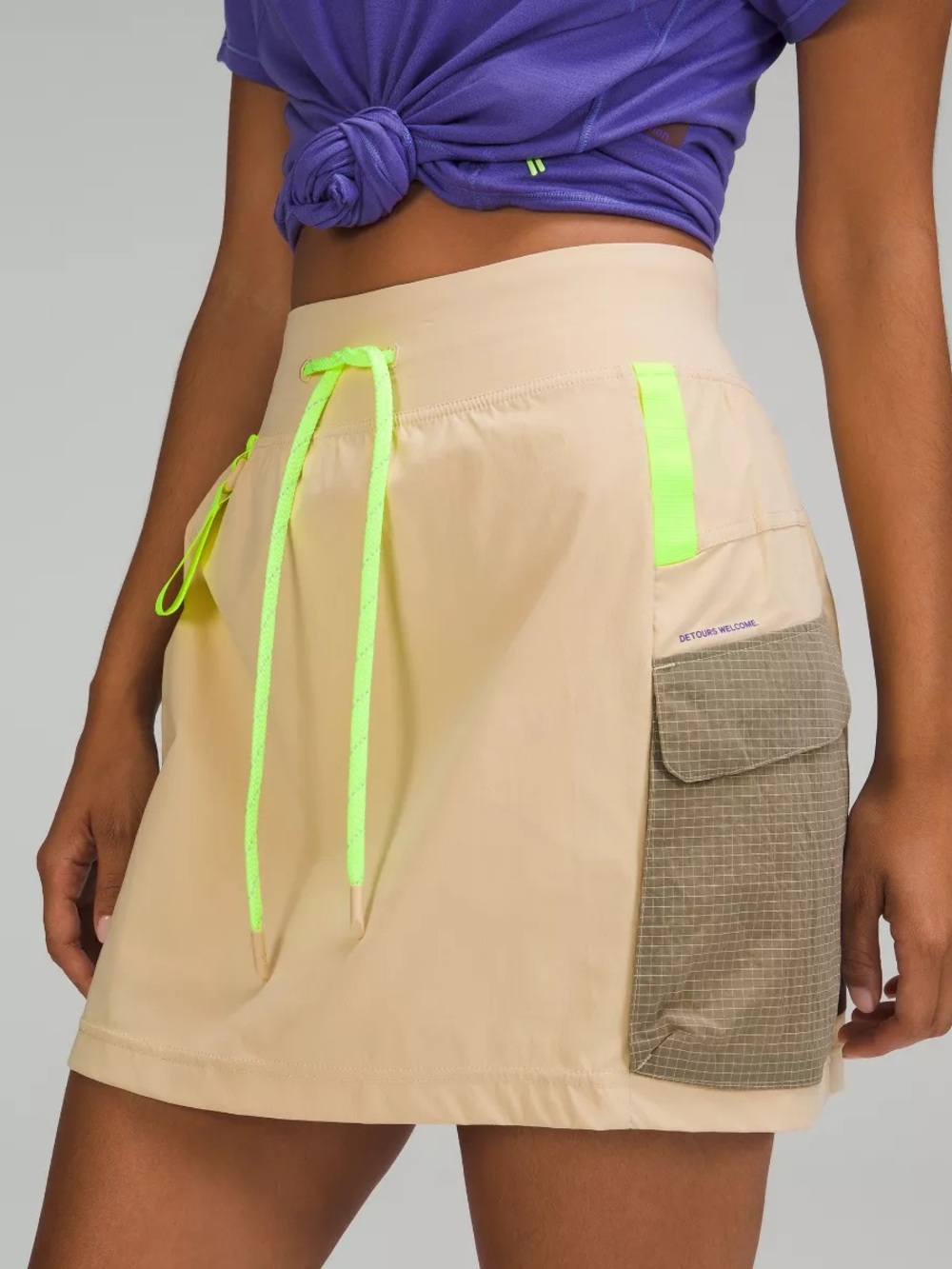 lululemon athletica Hiking Khaki skort with cargo pockets